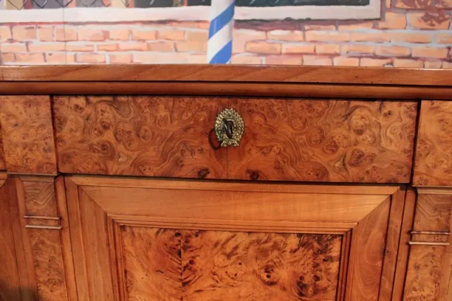 Enfilade Directoire en Merisier et loupe d'Orme XVIIIe