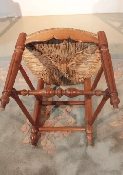 Suite de 5 Chaises Provençales en merisier XIXeme