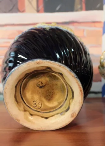 Garniture de Cheminée en Barbotine XIXeme