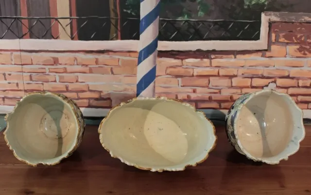 Garniture de Cheminée en Barbotine XIXeme