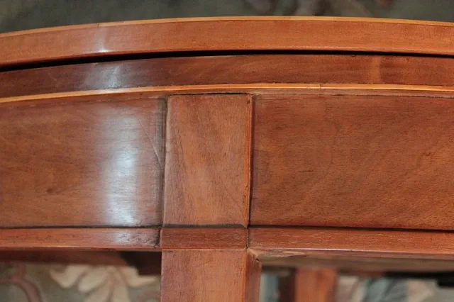 Table demi-lune Directoire en Acajou XIXeme