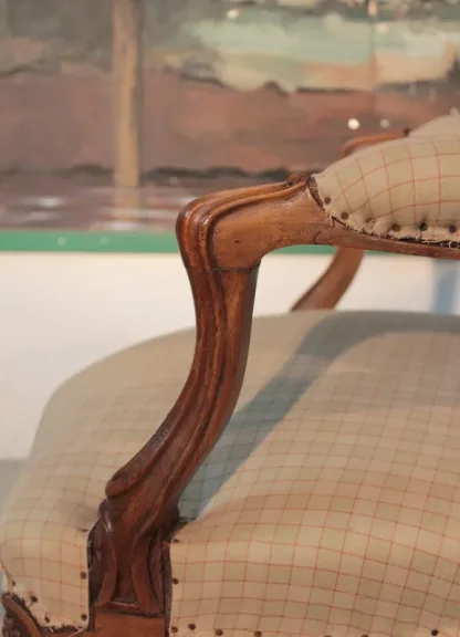 COPPIA POLTRONE LOUIS XV STYLE