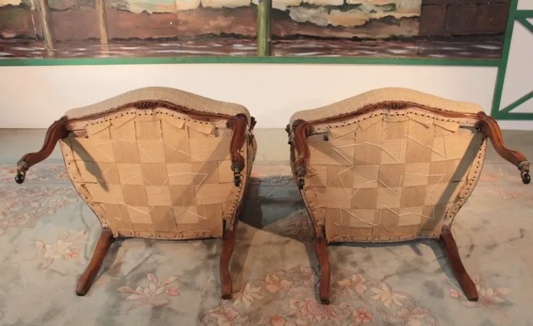 COPPIA POLTRONE LOUIS XV STYLE