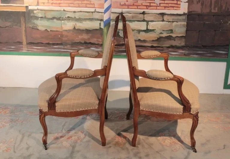 COPPIA POLTRONE LOUIS XV STYLE