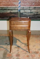 Table chiffonnière Louis XV en chêne XIXeme