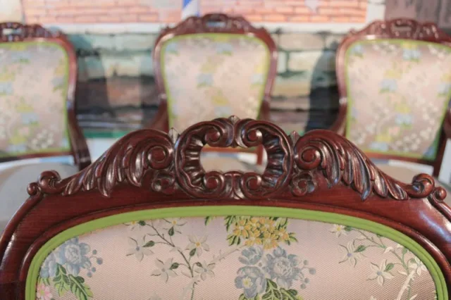 Suite de 4 Fauteuils L Philippe en Acajou XIXeme