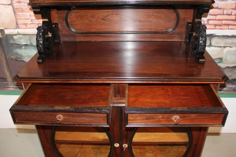 Buffet deux-corps NAPOLEON III en Palissandre XIXe