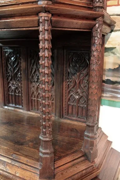GOTHIC STYLE OAK CUPBOARD