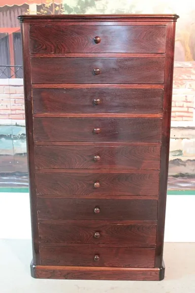 ROSEWOOD CHEST OF DRAWERS