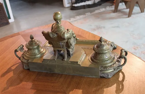 BRONZE INKSTAND