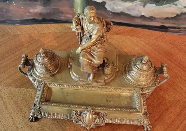 BRONZE INKSTAND