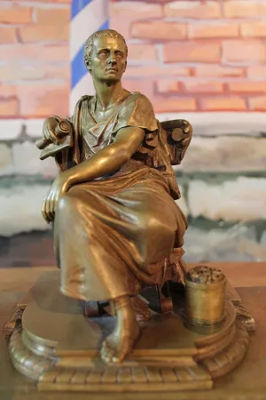 BRONZE INKSTAND