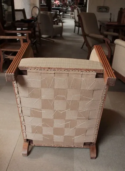 Fauteuil Art-Déco en Hêtre Années 30/40