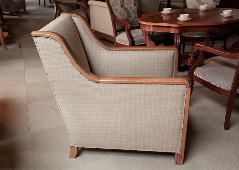 Fauteuil Art-Déco en Hêtre Années 30/40