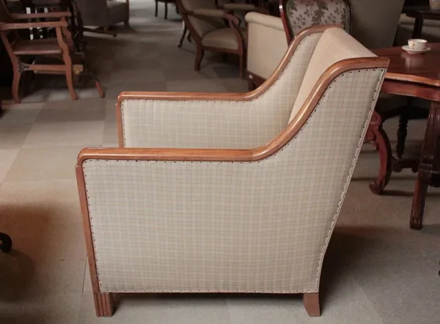 Fauteuil Art-Déco en Hêtre Années 30/40