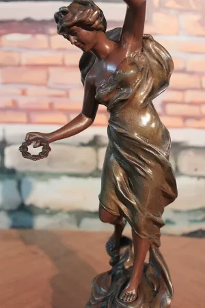 SPELTER STATUE BY CHARLES RUCHOT