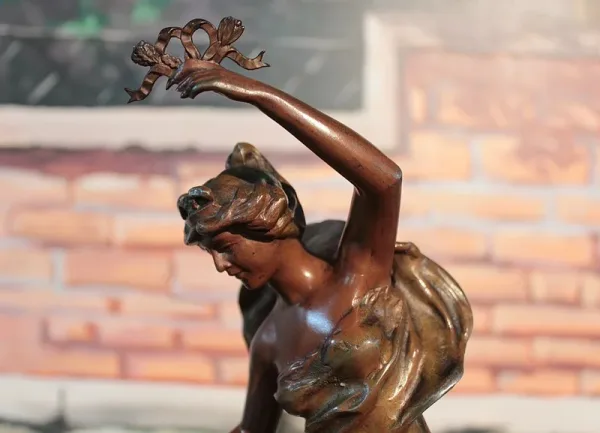 SPELTER STATUE BY CHARLES RUCHOT