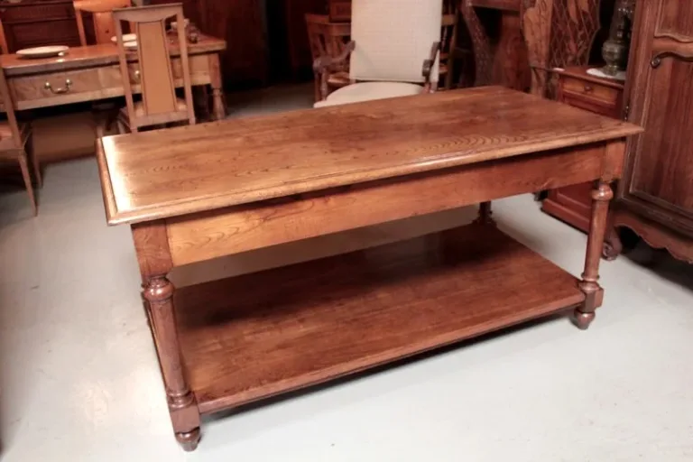Table de Drapier en Chêne Début XXeme