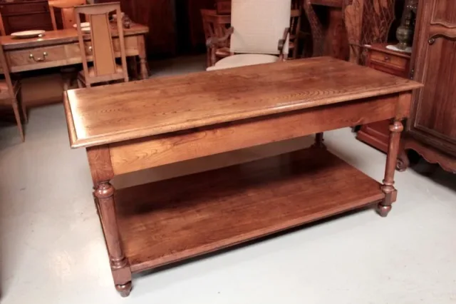 Table de Drapier en Chêne Début XXeme