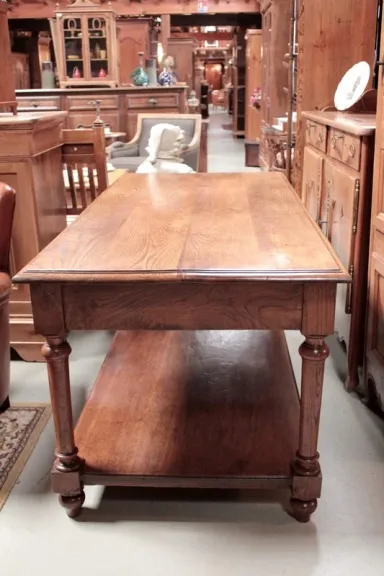 Table de Drapier en Chêne Début XXeme