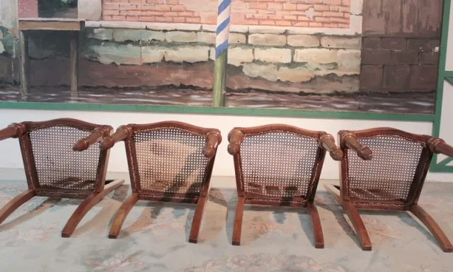 4 Chaises Louis-Philippe en Merisier XIXeme
