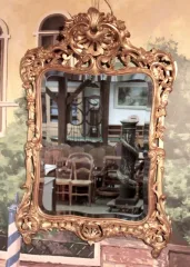 Miroir en Bois doré Rocaille XIXeme