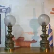 Paire de Lampes à Pétrole en Bronze XIXeme