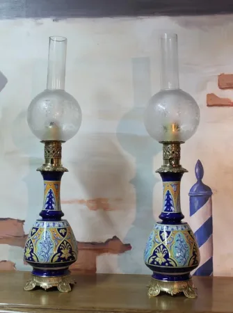 FAIENCE BENZINELAMPEN