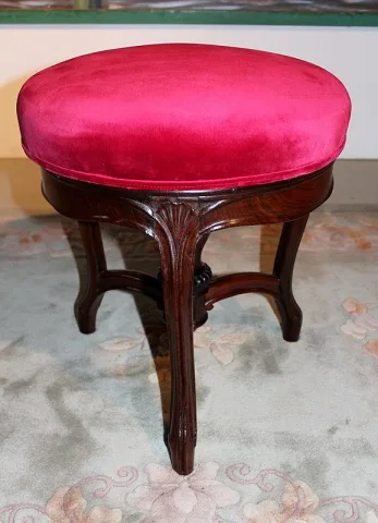 Tabouret de Piano NAPOLEON III en Palissandre