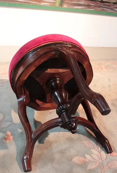 Napoleon III Zeitraum PIANO HOCKER