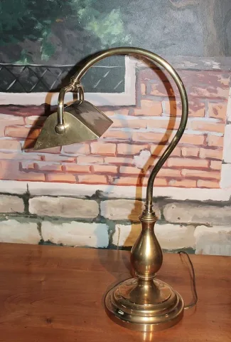 BRONZE SCHREIBTISCHLAMPE