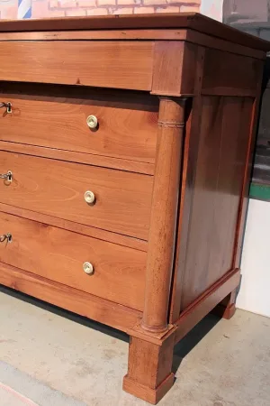 Commode Empire en  Merisier XIXeme