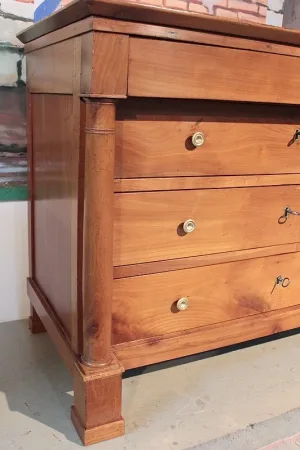 Commode Empire en  Merisier XIXeme