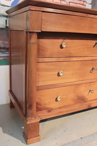 Commode Empire en  Merisier XIXeme