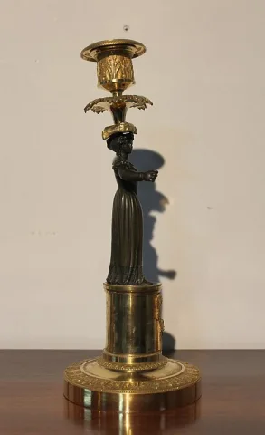 Paire de Flambeaux en Bronze XIXeme