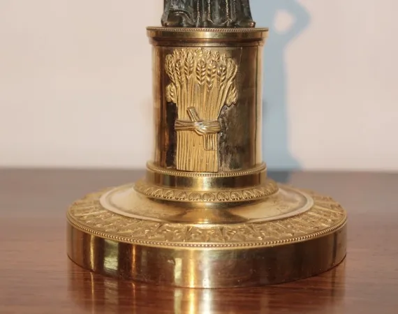 PAAR BRONZE KERZENHALTER