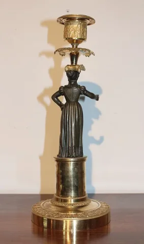 Paire de Flambeaux en Bronze XIXeme