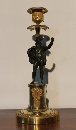PAAR BRONZE KERZENHALTER