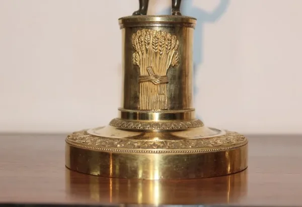 PAAR BRONZE KERZENHALTER