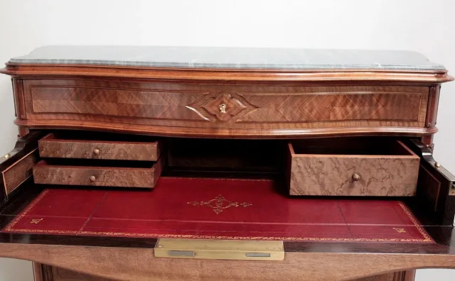 LOUIS XV STYLE SECRETAIRE CHEST