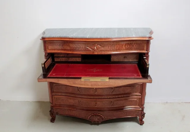 LOUIS XV STYLE SECRETAIRE CHEST