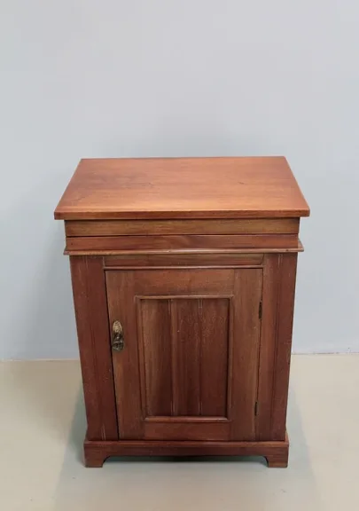 Meuble Lavabo de Bateau Anglais en Acajou XXe