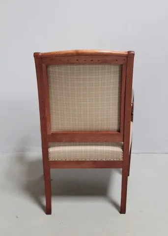 Fauteuil Restauration en merisier XIXeme