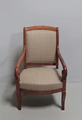 Fauteuil Restauration en merisier XIXeme
