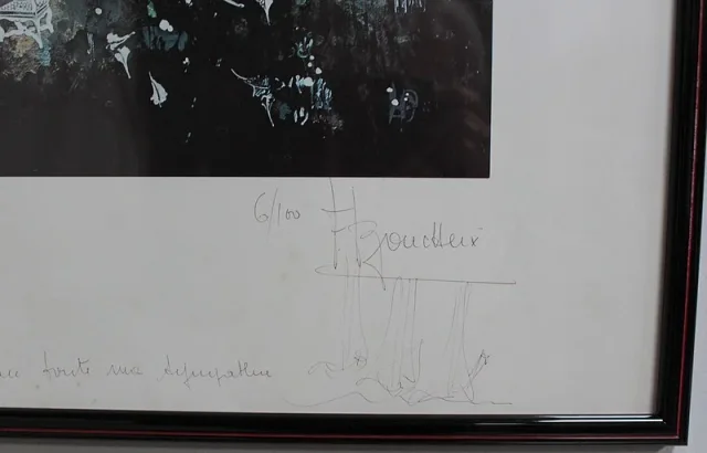 LITOGRAFÍA DE FRANCOIS BOUCHEIX