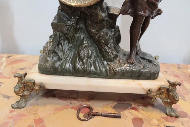 Garniture de Cheminée en Régule XXeme