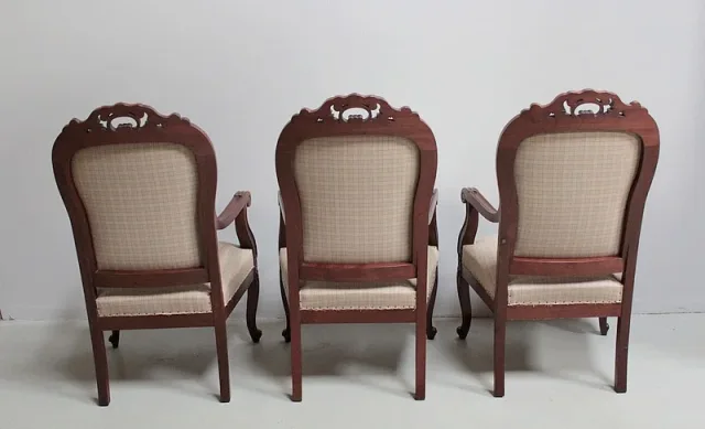 Trois Fauteuils NAPOLEON III XIXeme