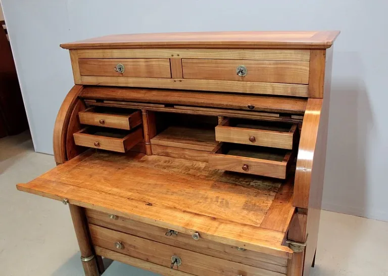 Commode-Bureau Empire en Merisier XIXeme