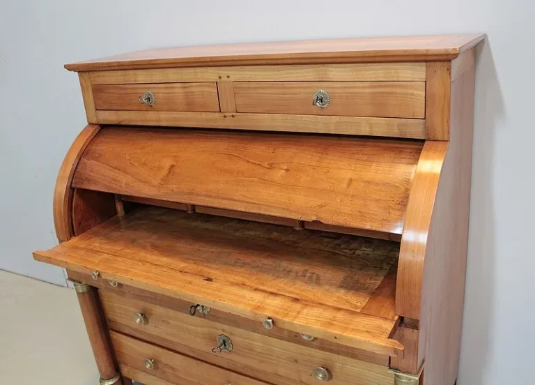 Commode-Bureau Empire en Merisier XIXeme