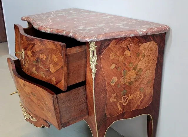 Commode Louis XV en Marqueterie XVIIIeme